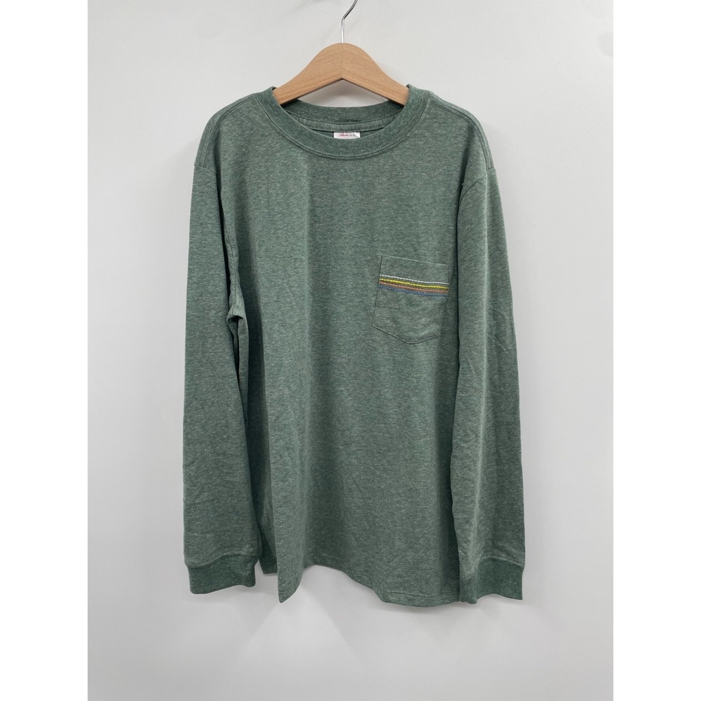 NWT Hanna Anderson Long Sleeve Sweatshirt Kids 12 Green Pullover Crew Neck Class